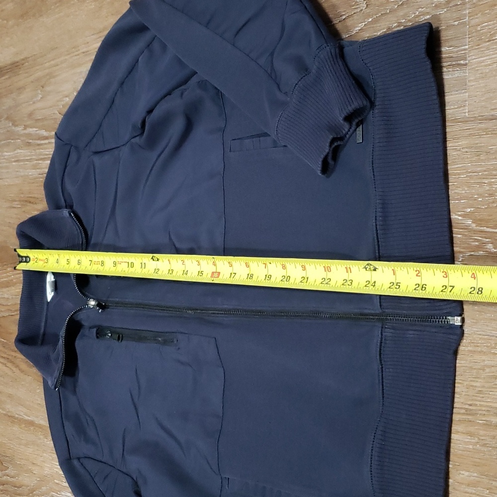 (M) Calvin Klein Light Hoodless Coat Outdoor Business Fancy Navy Utility Classy - Picture 4 of 10